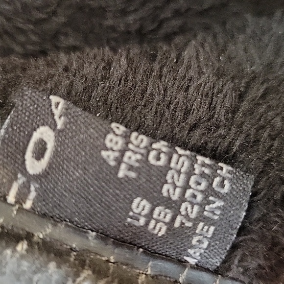 Coach black rubber knee high rain boots lace up in back fur lined size 5…Nice! - Picture 7 of 9